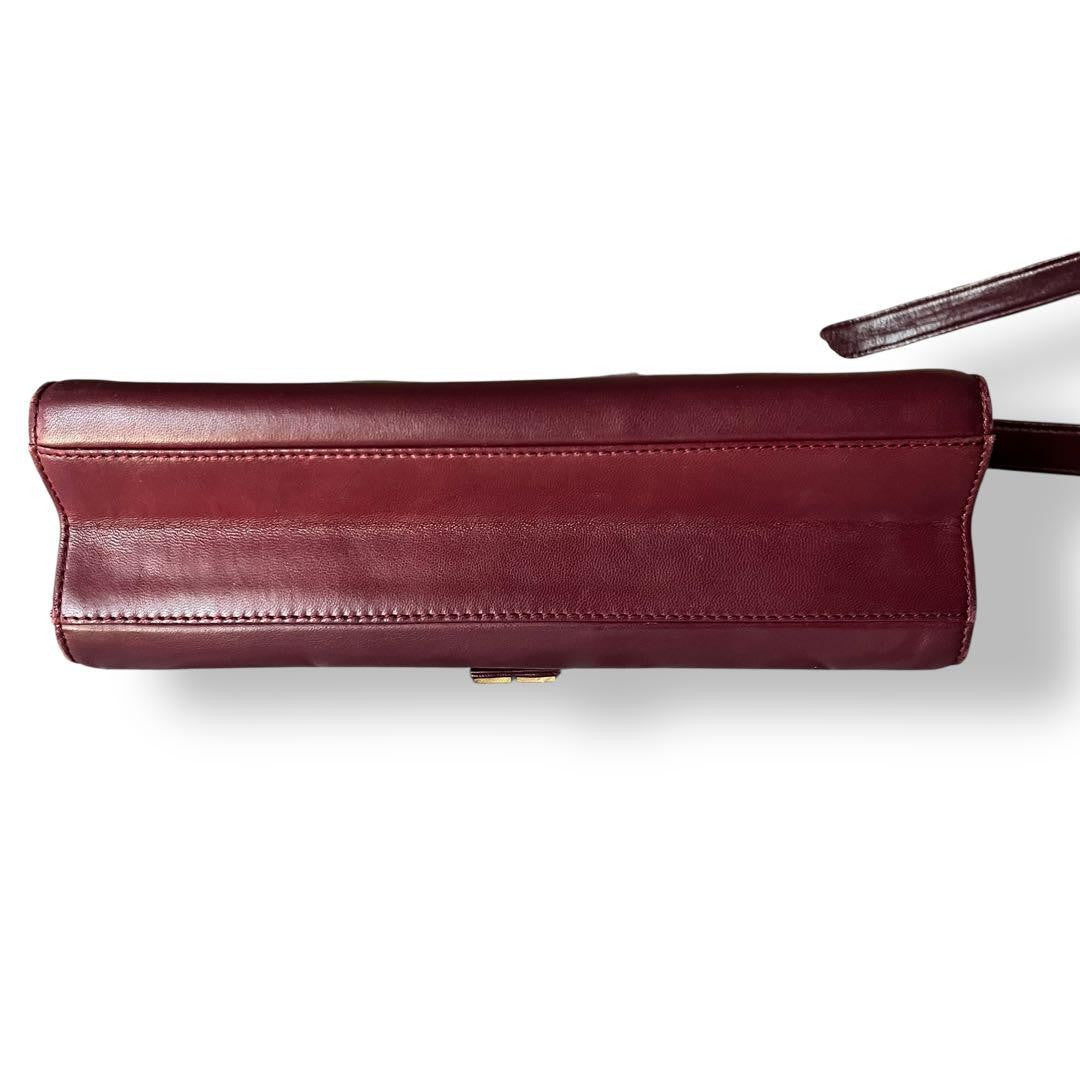 GIVENCHY Shoulder Bag Purse 4G Leather Red Authentic