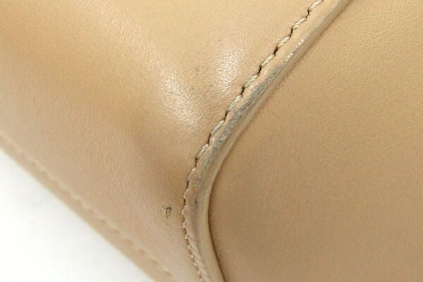 Chloe Hand Bag Tote Purse Leather Beige Authentic
