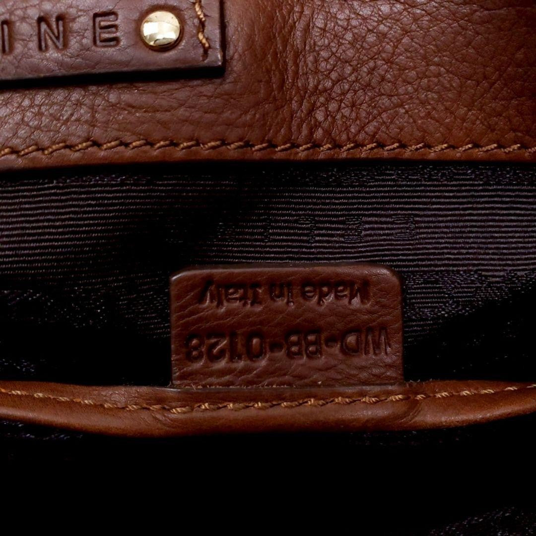 CELINE Hand Bag Tote Purse Leather Brown Authentic