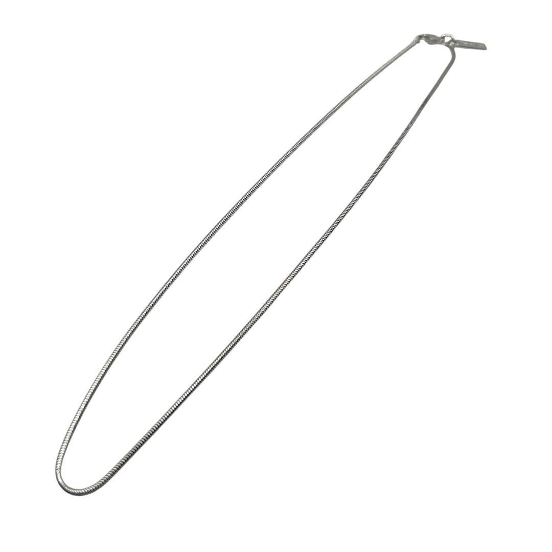 Saint Laurent Necklace Pendant YSL Cassandra Silver Authentic