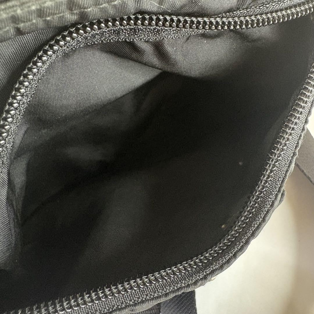 PRADA Shoulder Bag Purse Logo Nylon Black Authentic