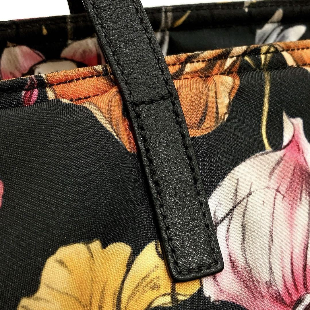 PRADA Hand Shoulder Bag Tote Purse 2way Logo Nylon Black Multicolor Authentic
