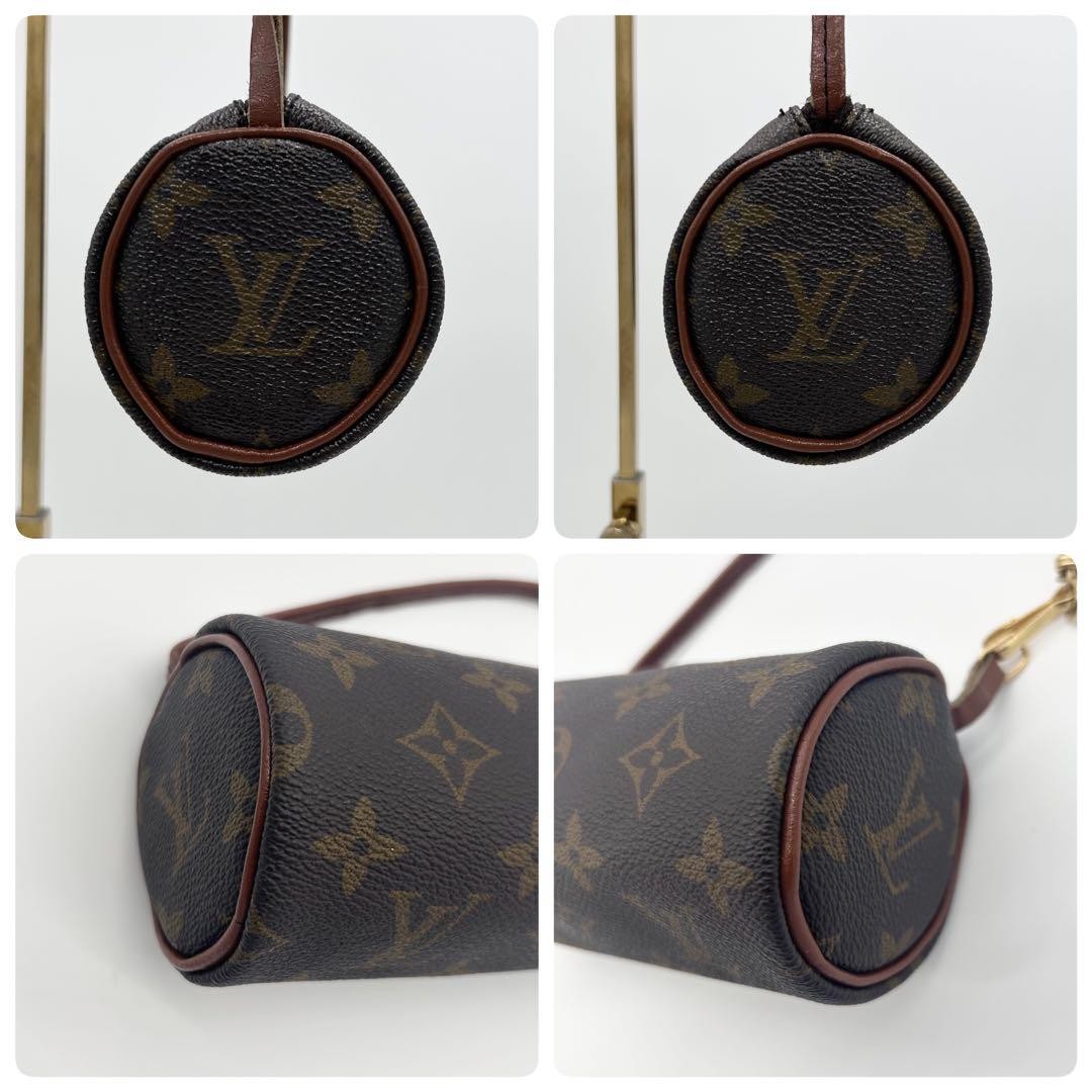 Louis Vuitton Accessory Pouch Hand Pouch Monogram PVC Leather Brown Authentic