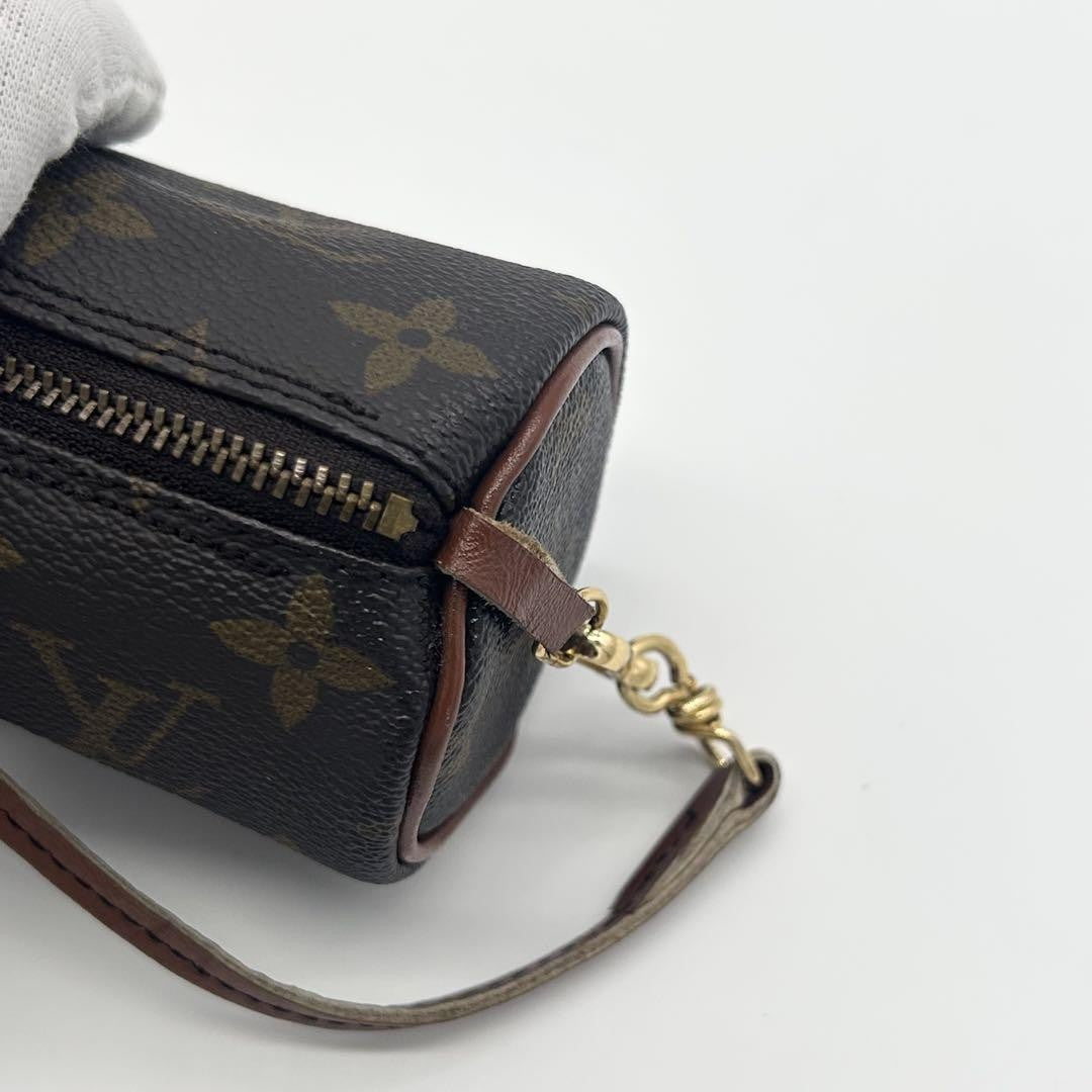 Louis Vuitton Accessory Pouch Hand Pouch Monogram PVC Leather Brown Authentic