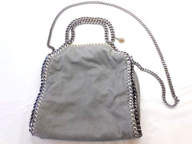 Stella McCartney Hand Shoulder Bag Tote Purse 2way Falabella Gray Authentic