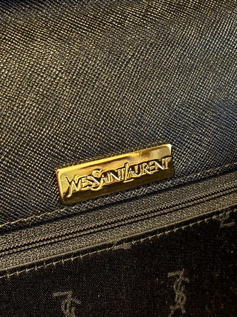 Saint Laurent Hand Bag Tote Purse YSL Cassandra Black Authentic
