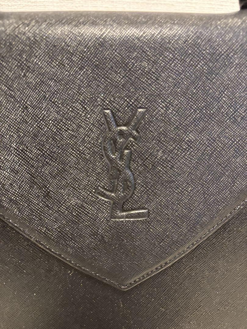 Saint Laurent Hand Bag Tote Purse YSL Cassandra Black Authentic