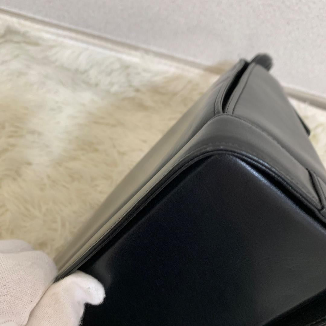 GIVENCHY Hand Bag Tote Purse 4G Leather Black Authentic