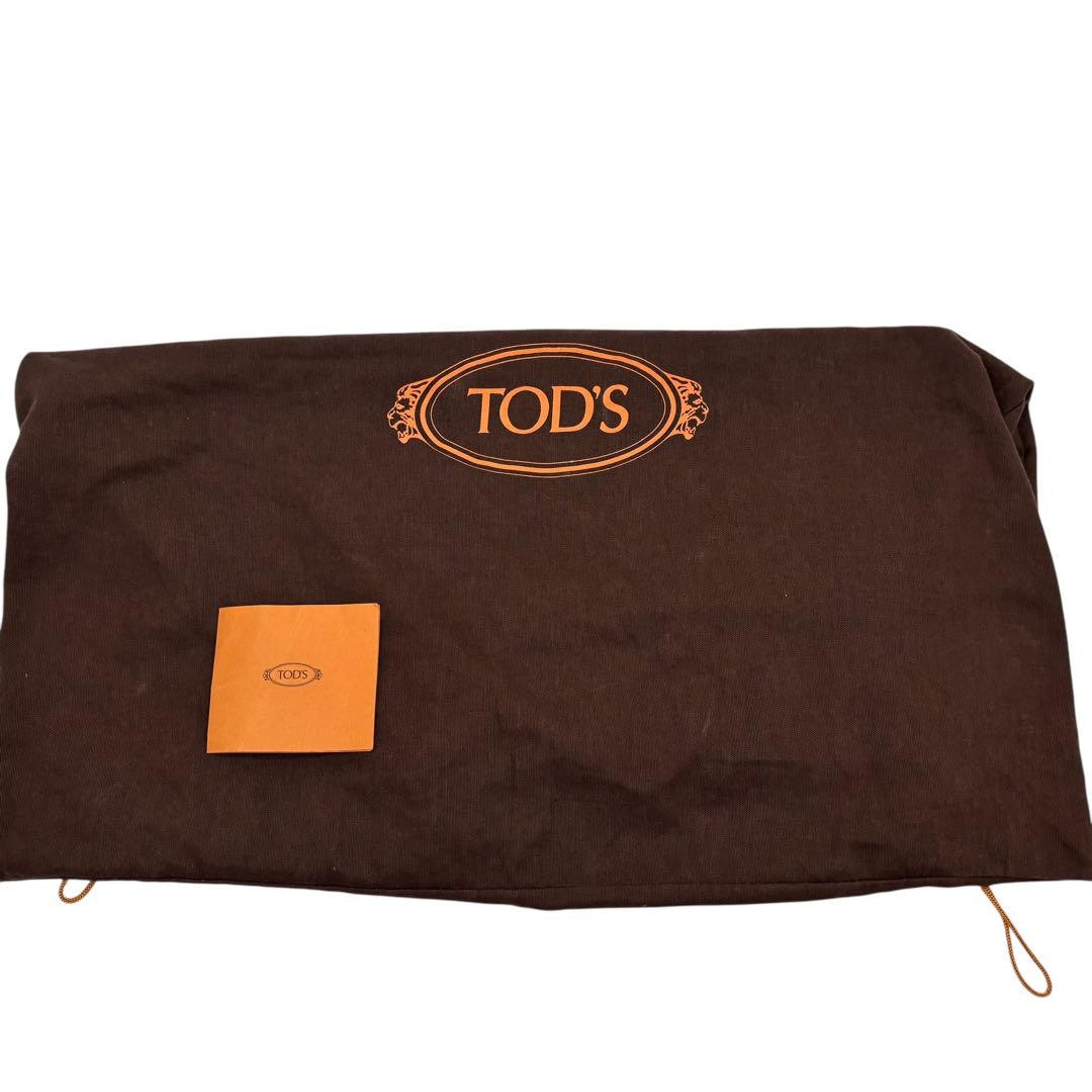 TOD'S Hand Bag Tote Purse Leather Camel Authentic