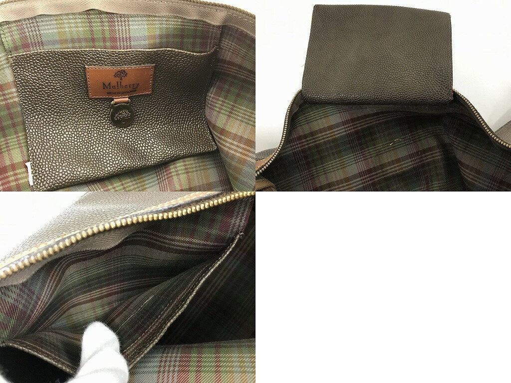MULBERRY Shoulder Bag Purse Brown Authentic