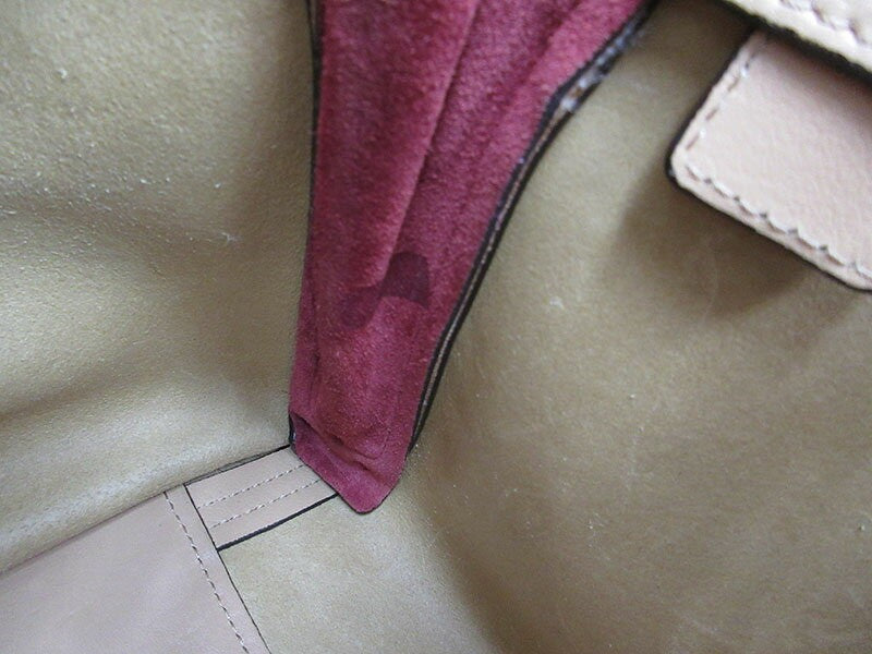 Chloe Hand Bag Tote Purse Leather Beige Authentic