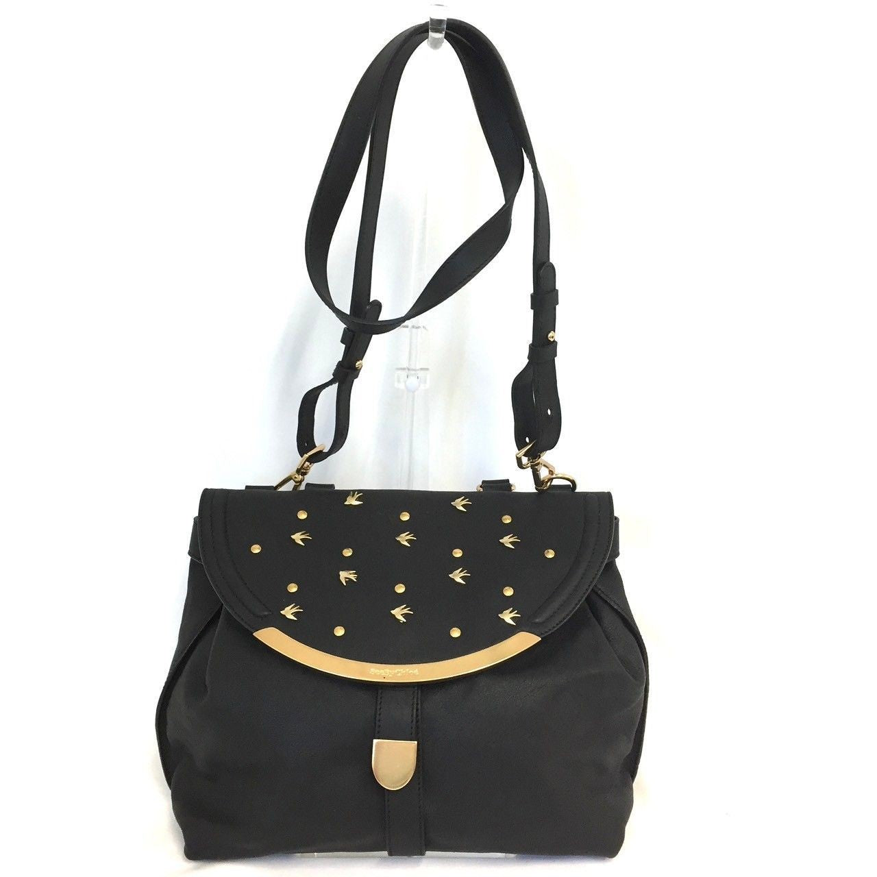 Chloe Shoulder Bag Purse Leather Black Authentic