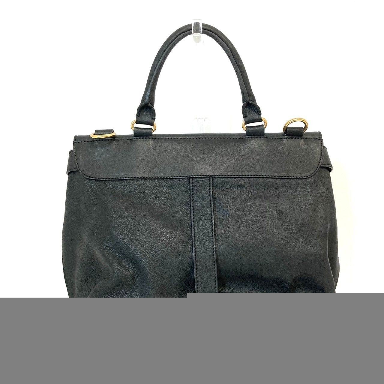 Chloe Shoulder Bag Purse Leather Black Authentic