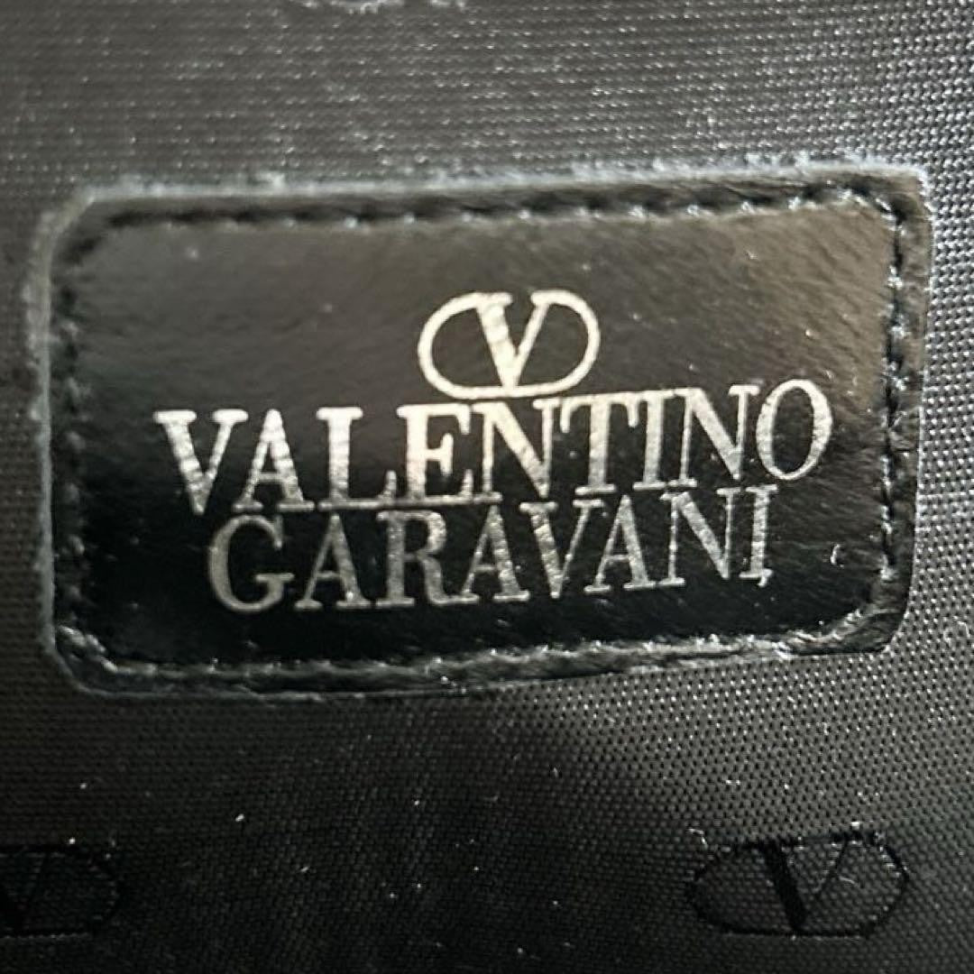 Valentino Garavani Shoulder Bag Purse Leather Black Authentic