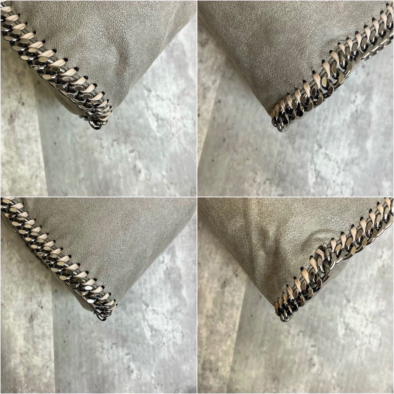 Stella McCartney Shoulder Bag Purse 2way Falabella Gray Authentic