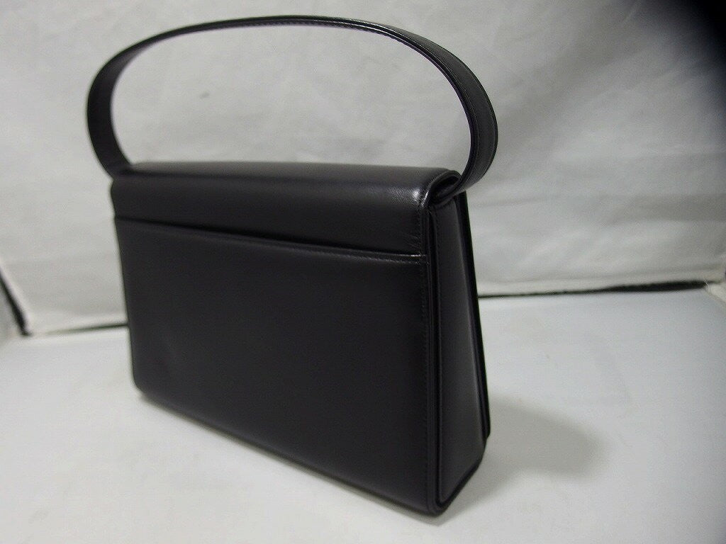GIVENCHY Hand Bag Tote Purse Leather Black Authentic
