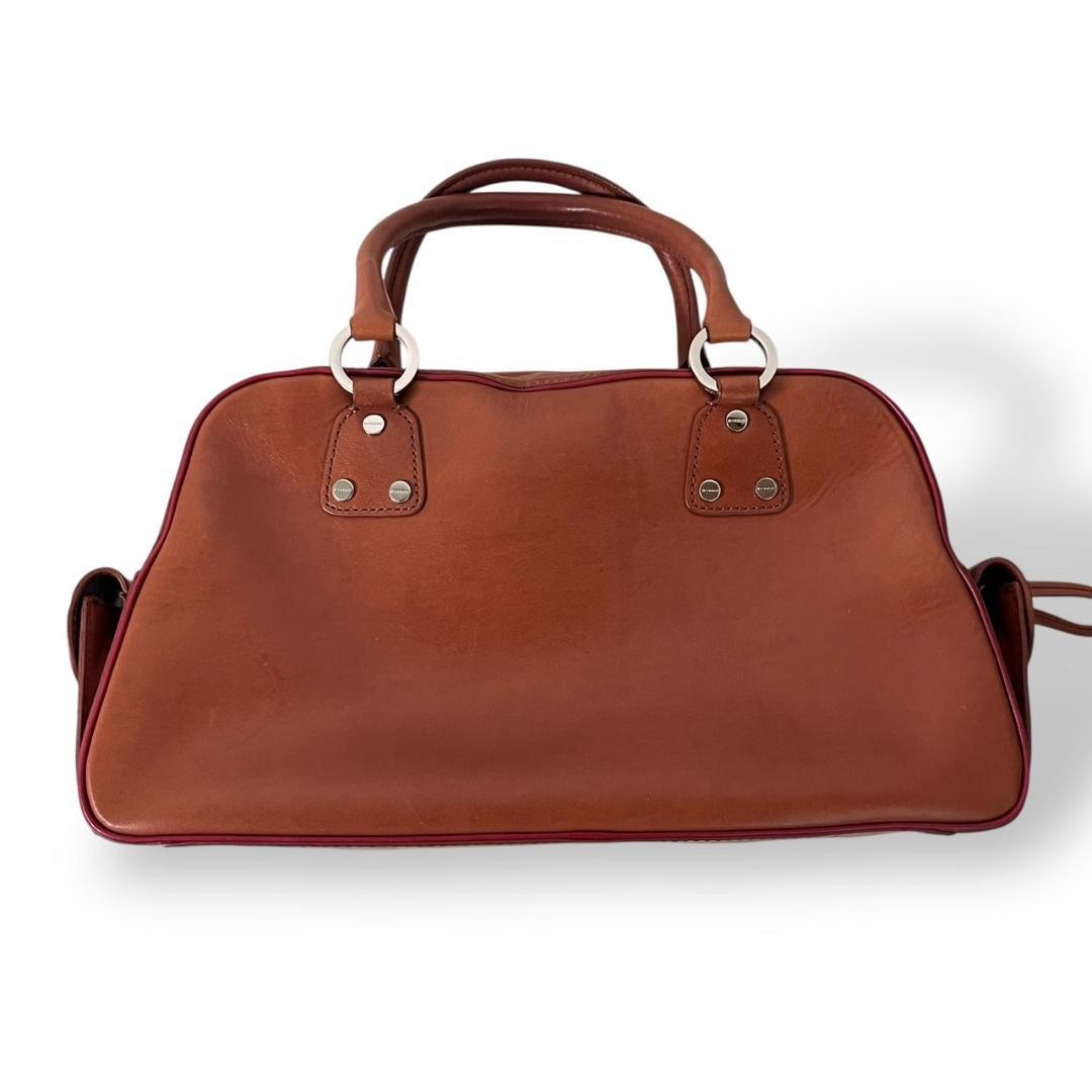 GIVENCHY Hand Bag Tote Purse Leather Brown Authentic
