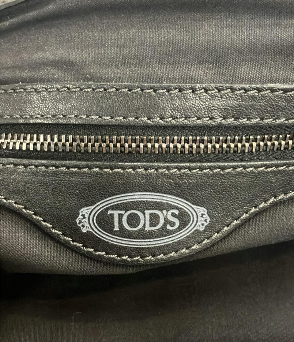 TOD'S Hand Bag Tote Purse Black Authentic