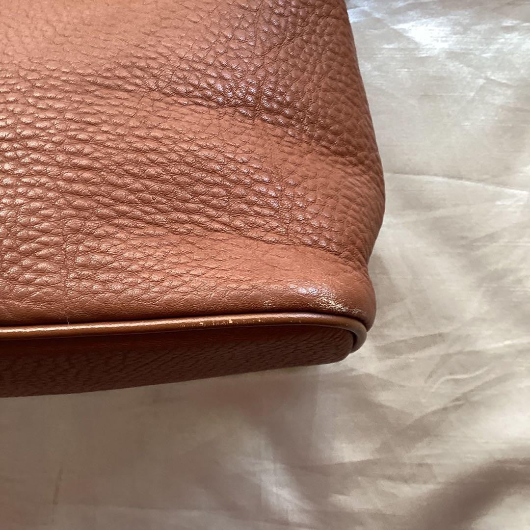BURBERRY Hand Bag Tote Purse Nova Check Leather Brown Authentic