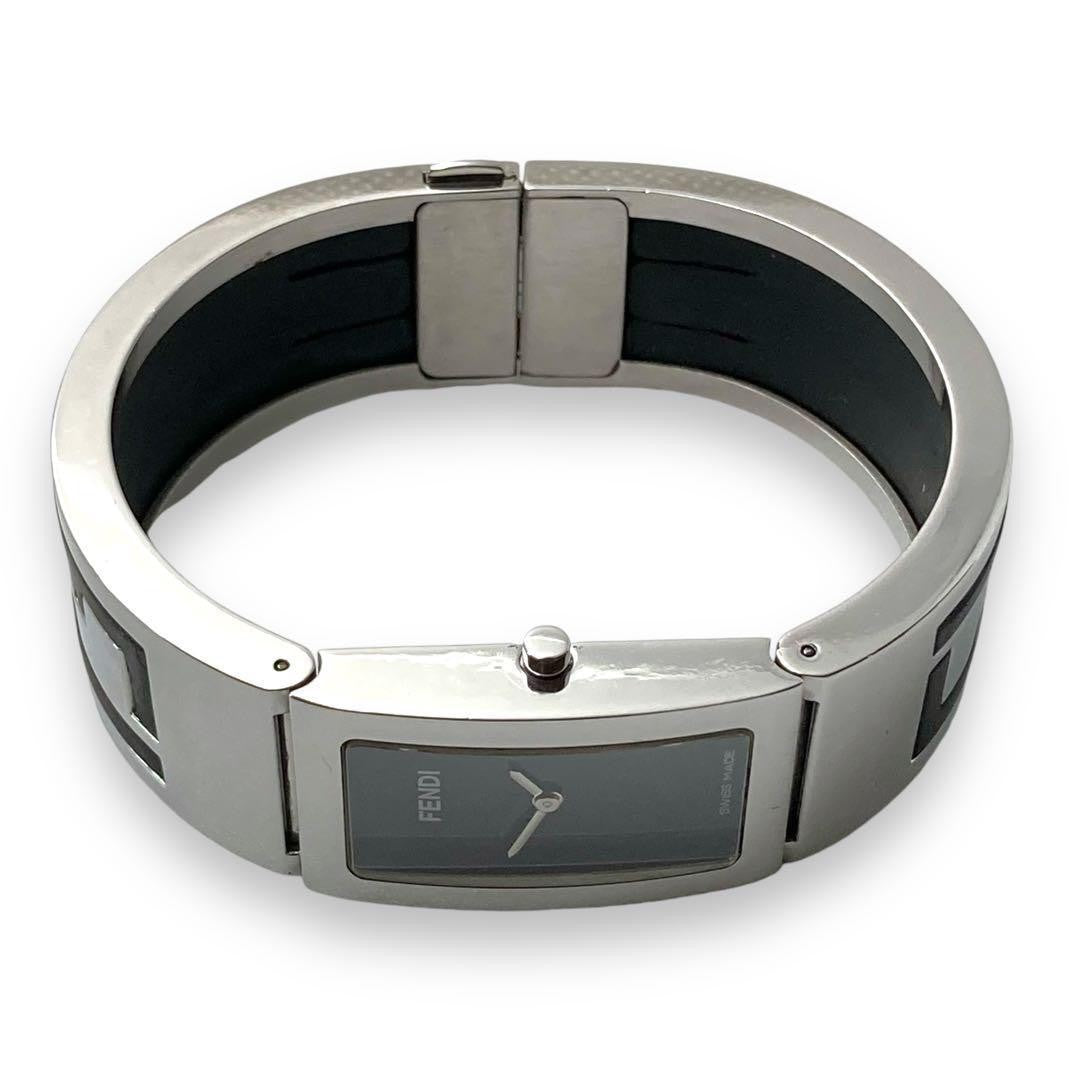 FENDI Quartz Watch Wristwatch Logo Silver Women's Authentic
