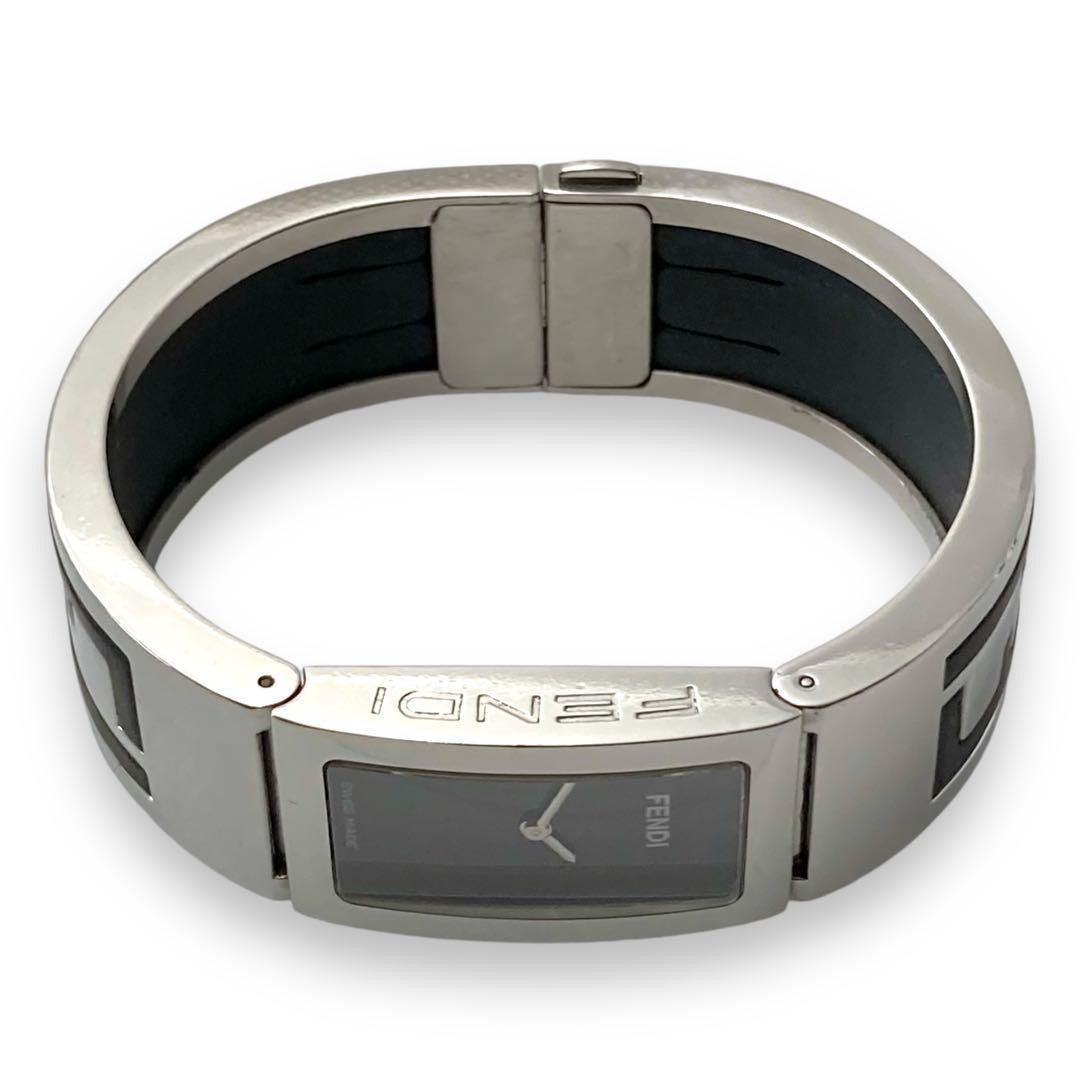 FENDI Quartz Watch Wristwatch Logo Silver Women's Authentic