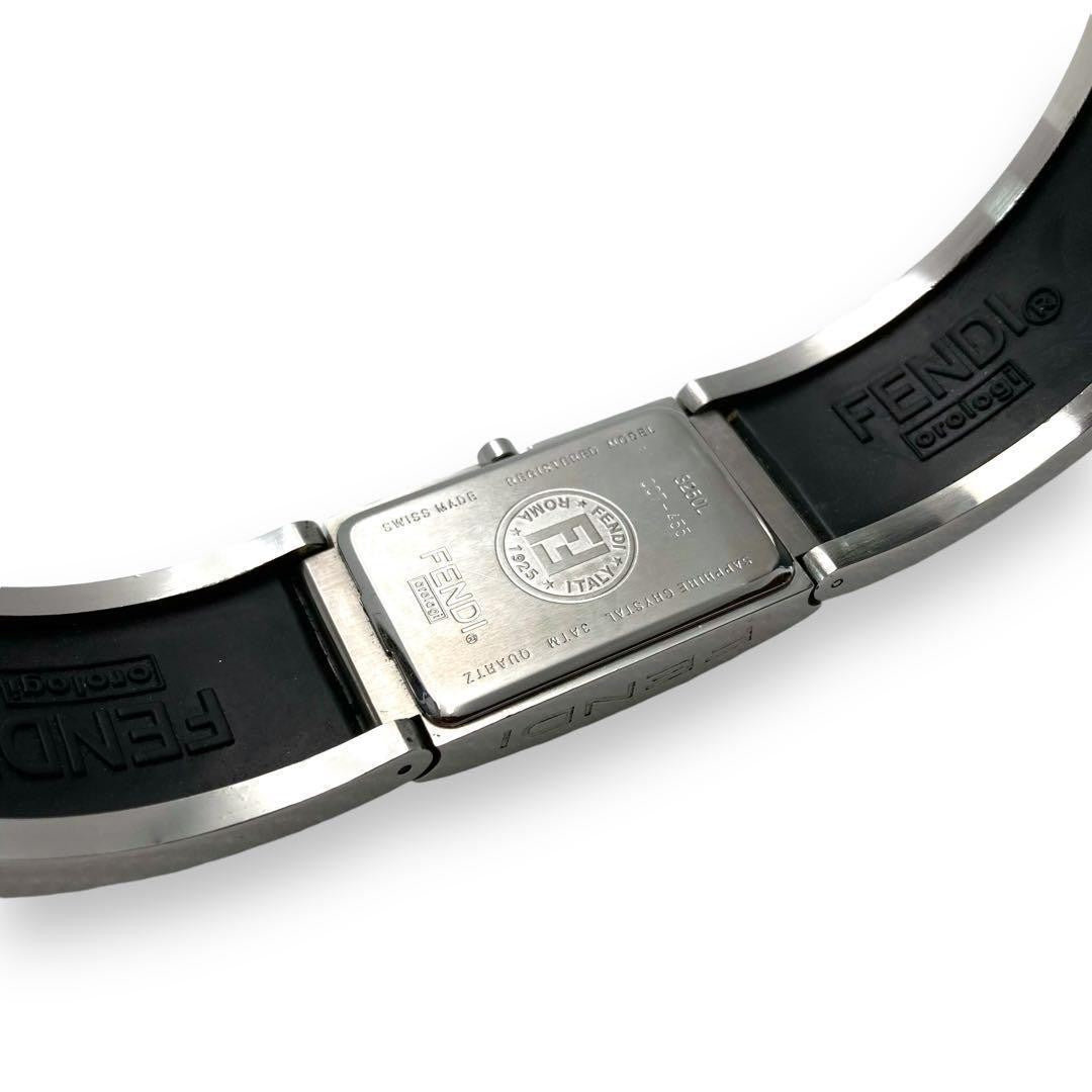 FENDI Quartz Watch Wristwatch Logo Silver Women's Authentic