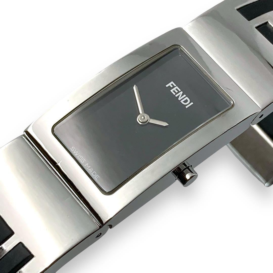 FENDI Quartz Watch Wristwatch Logo Silver Women's Authentic