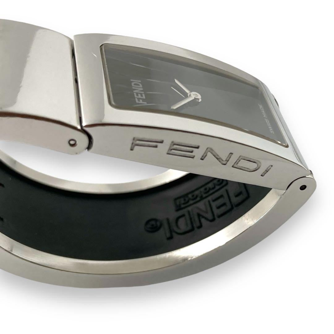 FENDI Quartz Watch Wristwatch Logo Silver Women's Authentic