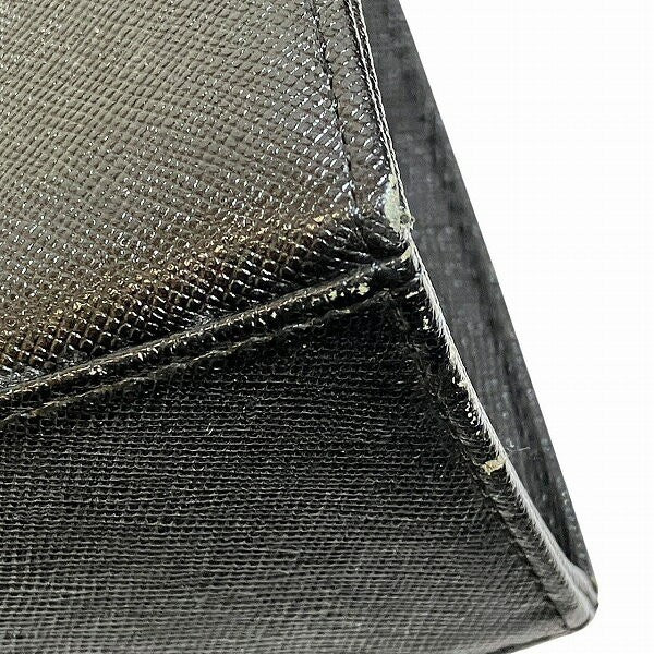 Saint Laurent Hand Bag Tote Purse YSL Cassandra Leather Black Authentic