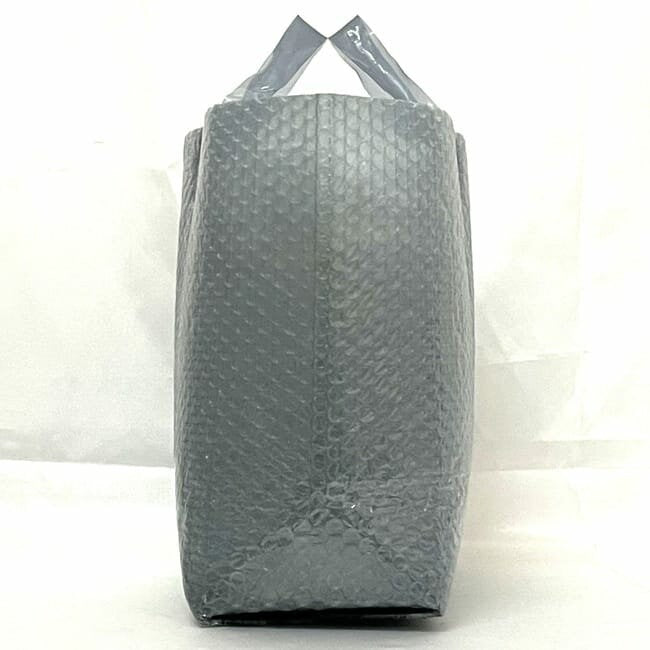 MIU MIU Hand Bag Tote Purse Logo Vinyl Gray Authentic