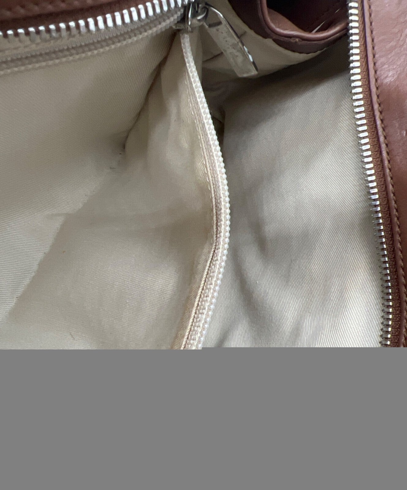 Salvatore Ferragamo Hand Bag Tote Purse Gancini Leather Brown Authentic
