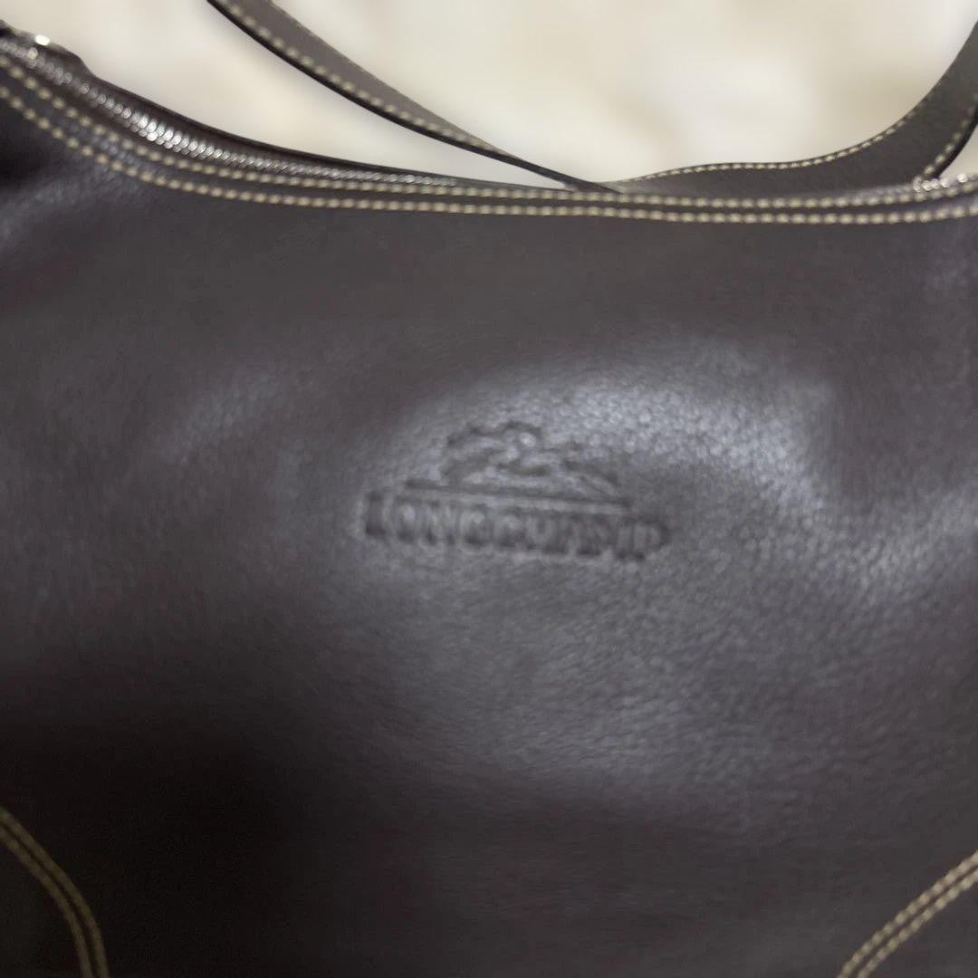 Longchamp Shoulder Bag Purse Leather Authentic