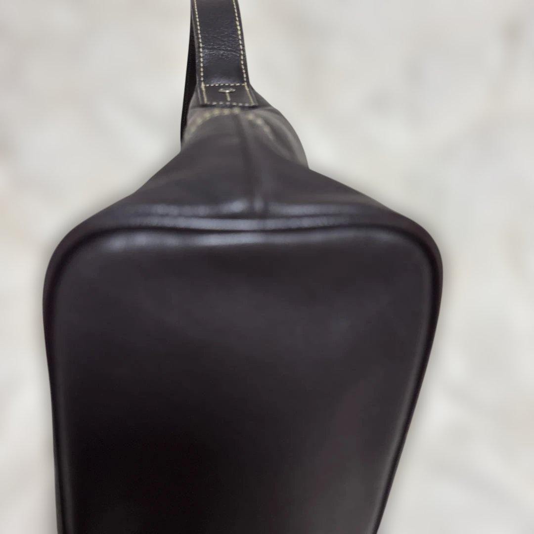 Longchamp Shoulder Bag Purse Leather Authentic