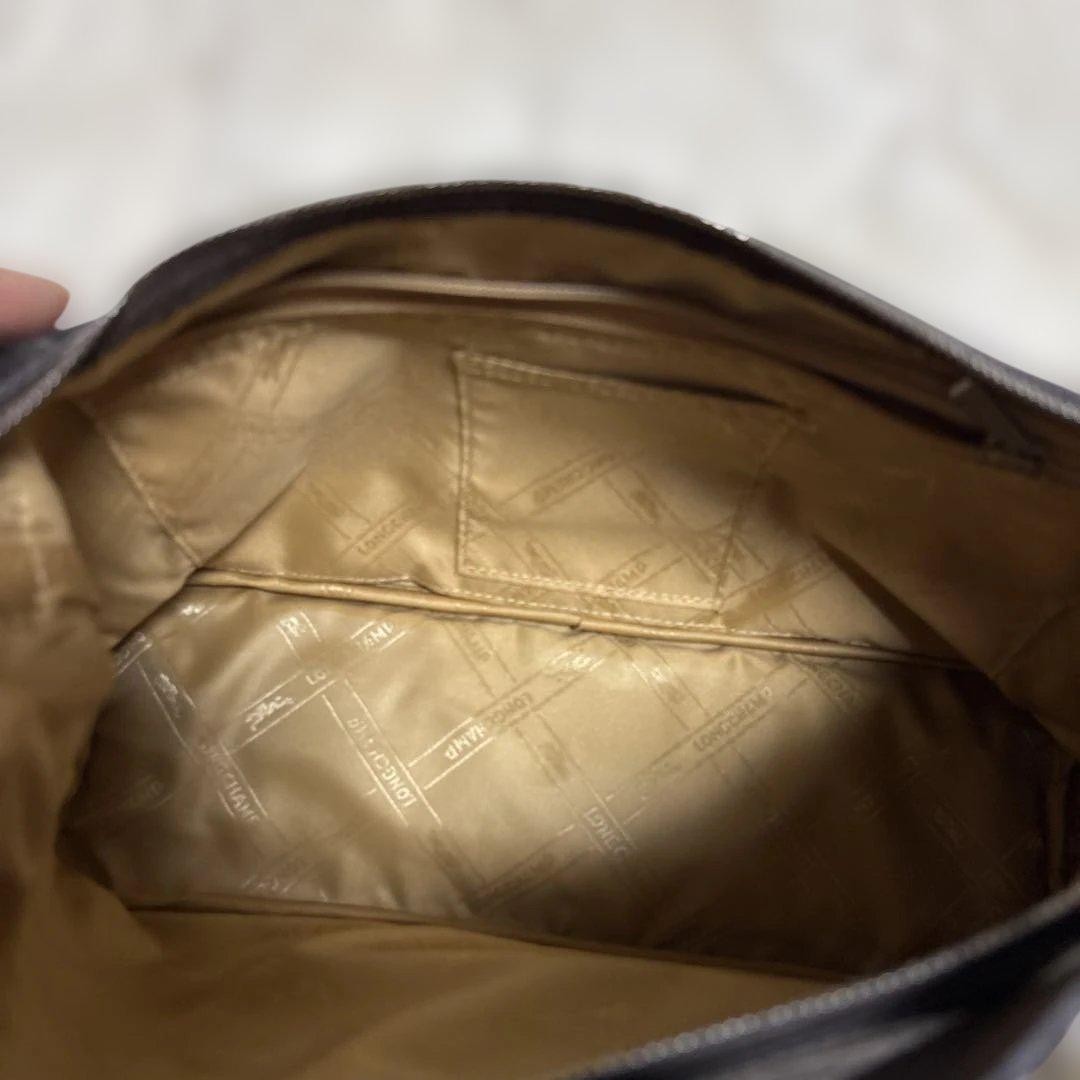 Longchamp Shoulder Bag Purse Leather Authentic