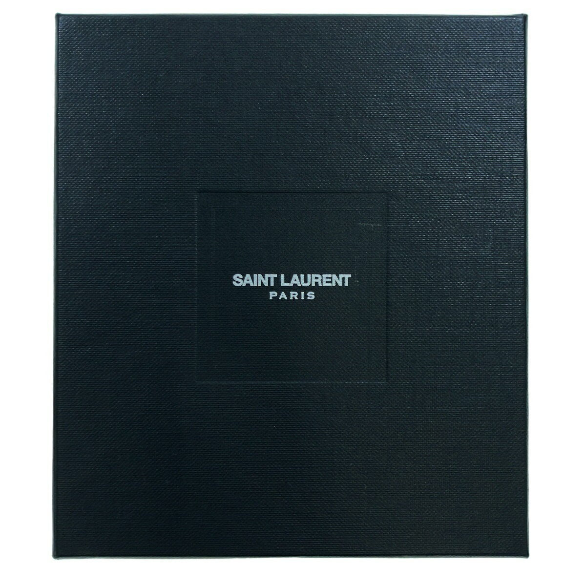 Saint Laurent Paris Card Case Holder Wallet Compact Purse Logo Leather Black