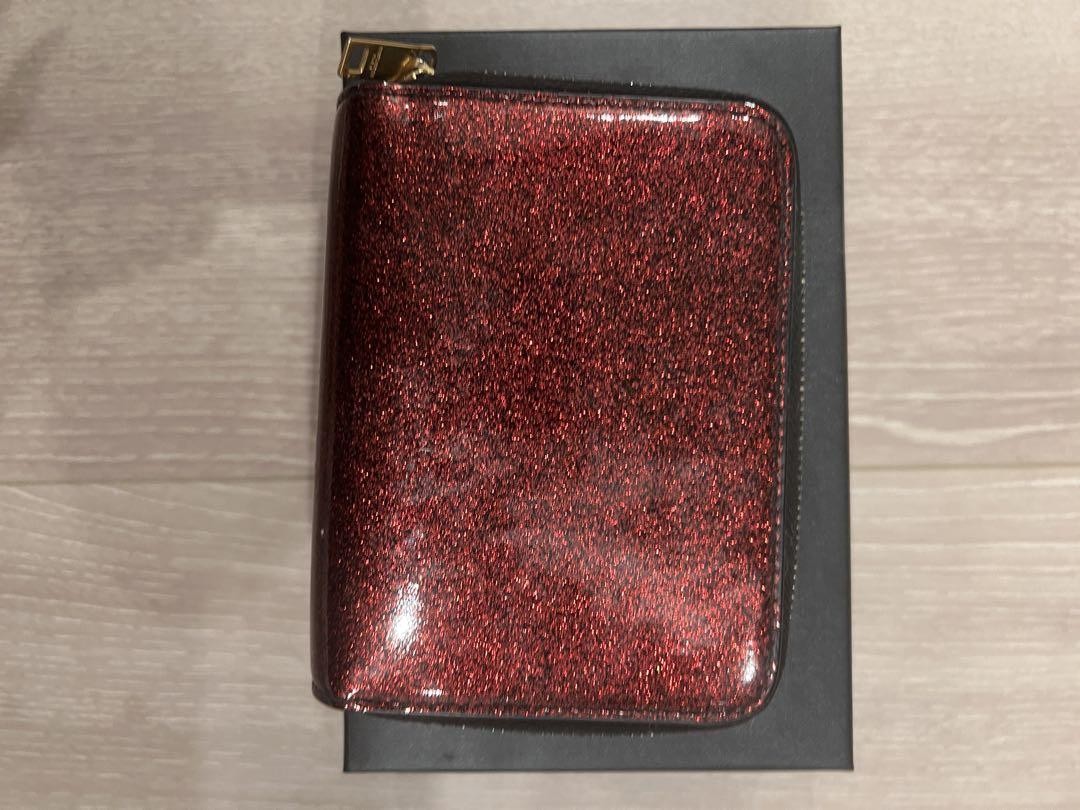 Saint Laurent Bi-fold Wallet Flap Compact Purse YSL Cassandra Authentic