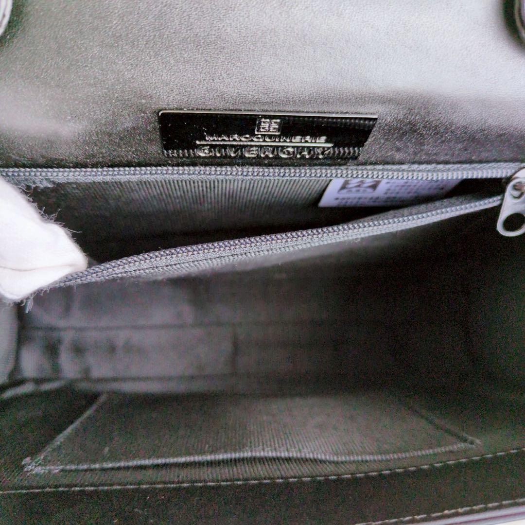 GIVENCHY Hand Bag Tote Purse 4G Leather Black Authentic