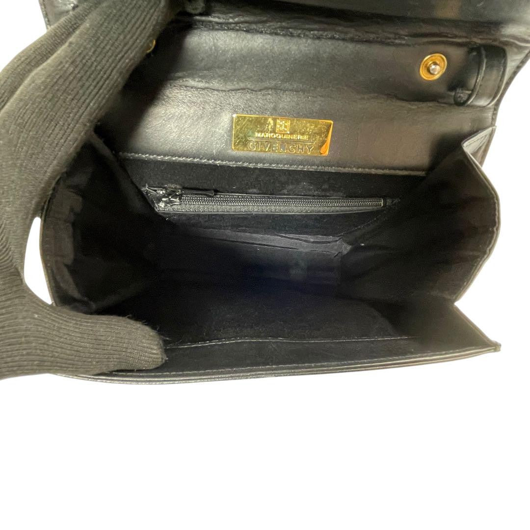 GIVENCHY Hand Bag Tote Purse 4G Leather Black Authentic
