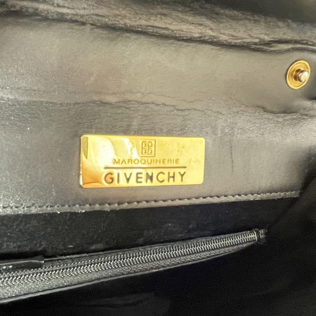 GIVENCHY Hand Bag Tote Purse 4G Leather Black Authentic