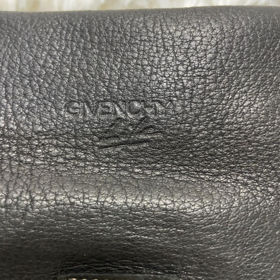 GIVENCHY Shoulder Bag Purse Leather Black Authentic