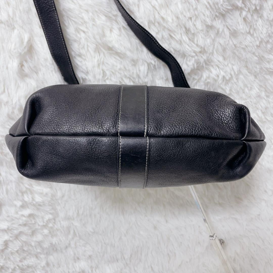 GIVENCHY Shoulder Bag Purse Leather Black Authentic