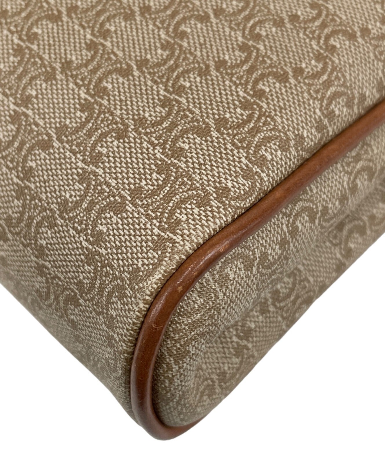 CELINE Clutch Bag Second Bag Macadam Brown Authentic