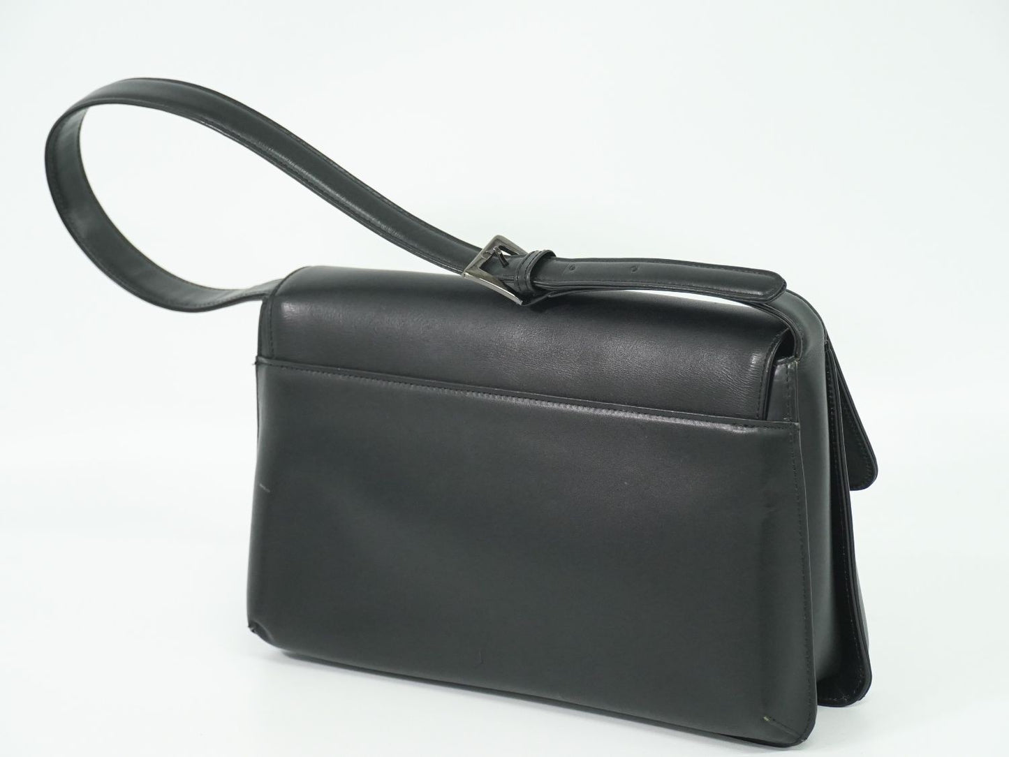 GIVENCHY Shoulder Bag Purse Leather Black Authentic