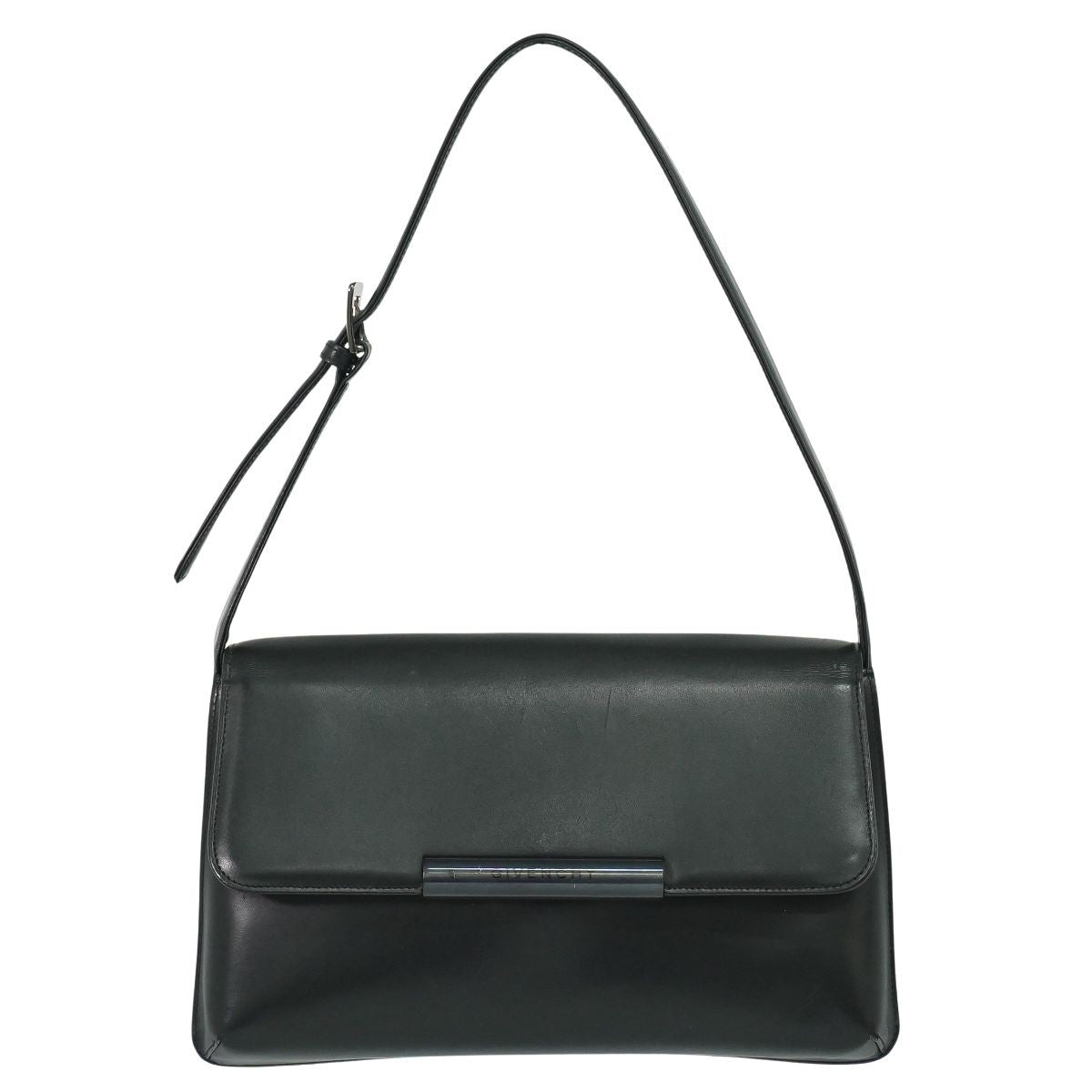 GIVENCHY Shoulder Bag Purse Leather Black Authentic