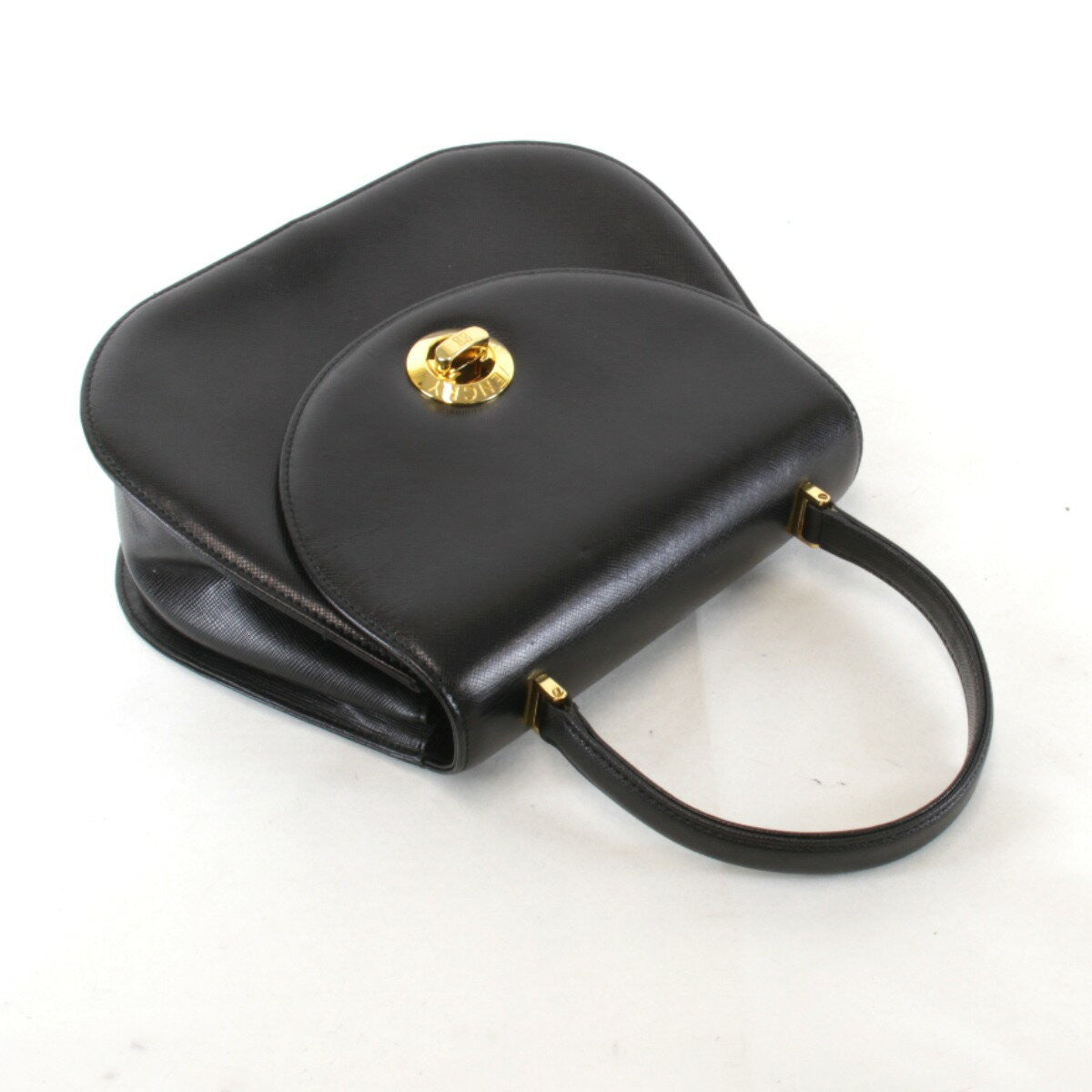 GIVENCHY Hand Bag Tote Purse Leather Black Authentic