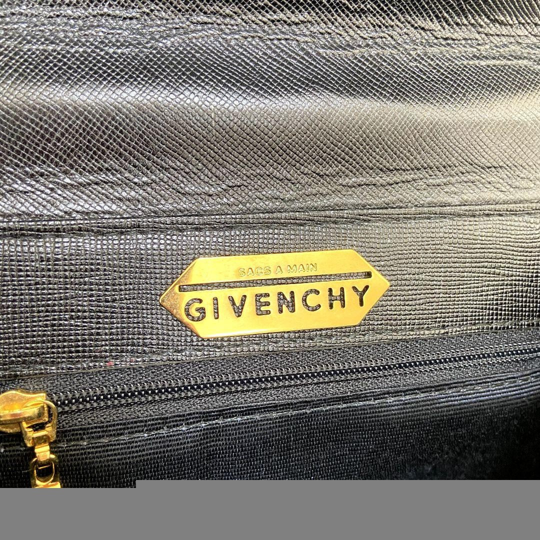 GIVENCHY Hand Bag Tote Purse 4G Leather Black Authentic