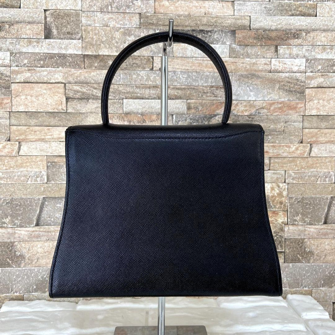 GIVENCHY Hand Bag Tote Purse 4G Leather Black Authentic