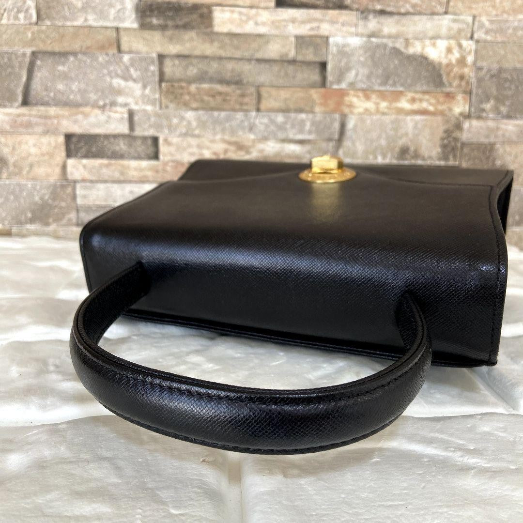 GIVENCHY Hand Bag Tote Purse 4G Leather Black Authentic