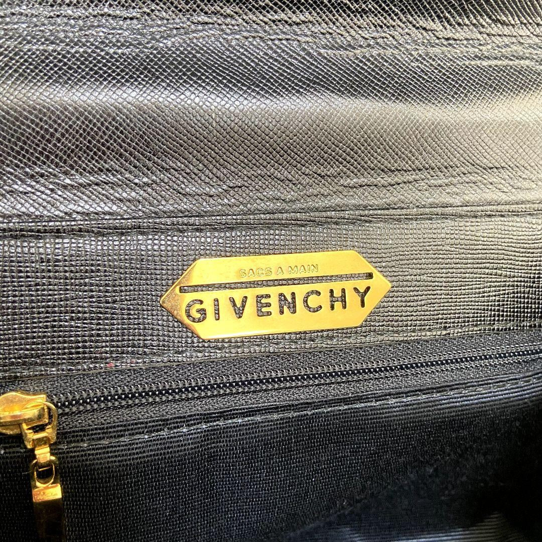 GIVENCHY Hand Bag Tote Purse 4G Leather Black Authentic