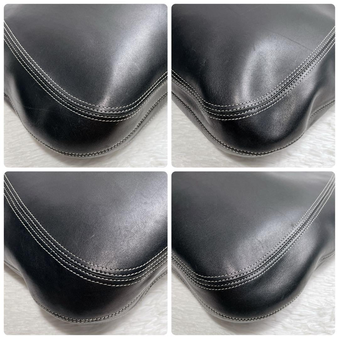 GIVENCHY Shoulder Bag Purse 4G Leather Black Authentic